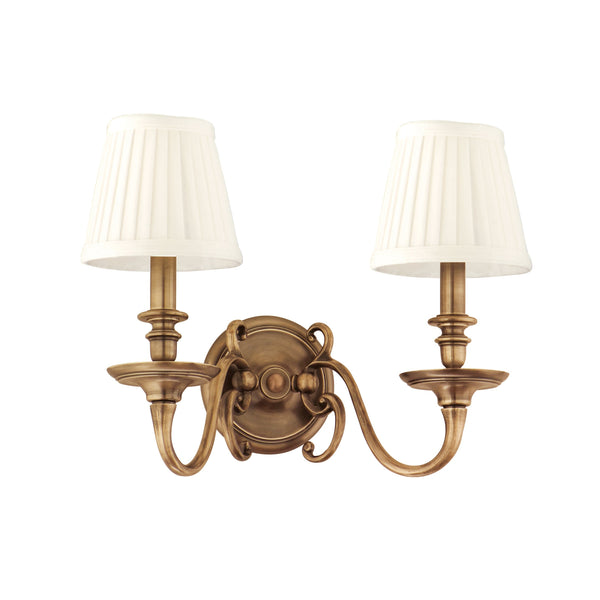 Lighting - Wall Sconce Charleston 2 Light Wall Sconce // Aged Brass 