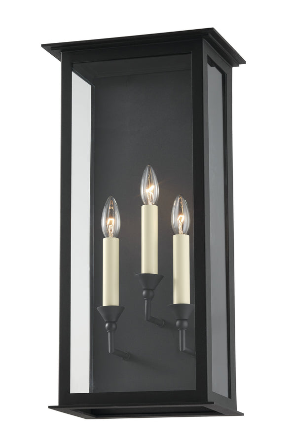 Lighting - Wall Sconce Chauncey Exterior Wall Sconce // Textured Black // Large 