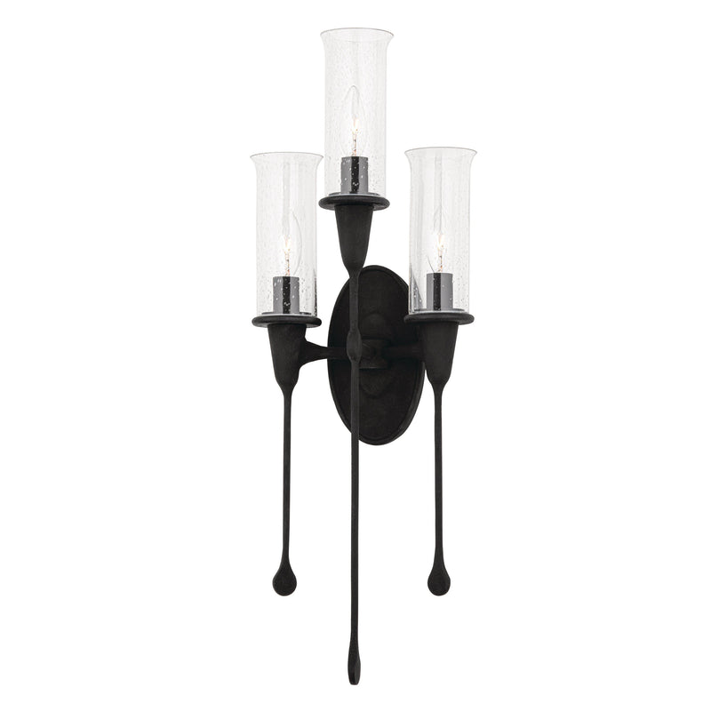 Lighting - Wall Sconce Chisel 3 Light Wall Sconce // Black Iron 