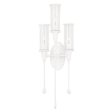 Lighting - Wall Sconce Chisel 3 Light Wall Sconce // White Plaster 