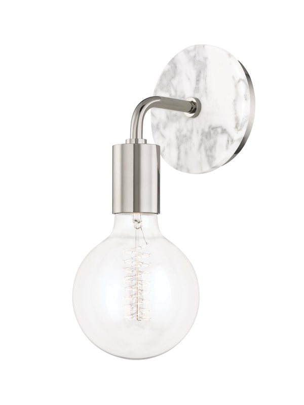 Lighting - Wall Sconce Chloe 1 Light Wall Sconce // Polished Nickel 