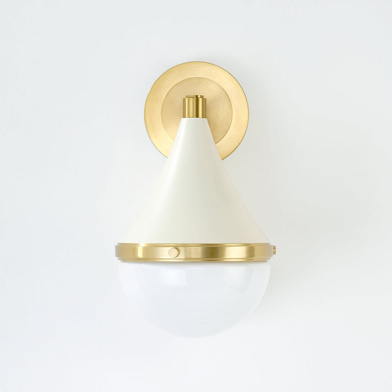 Lighting - Wall Sconce Ciara 1 Light Wall Sconce // Aged Brass // Small 