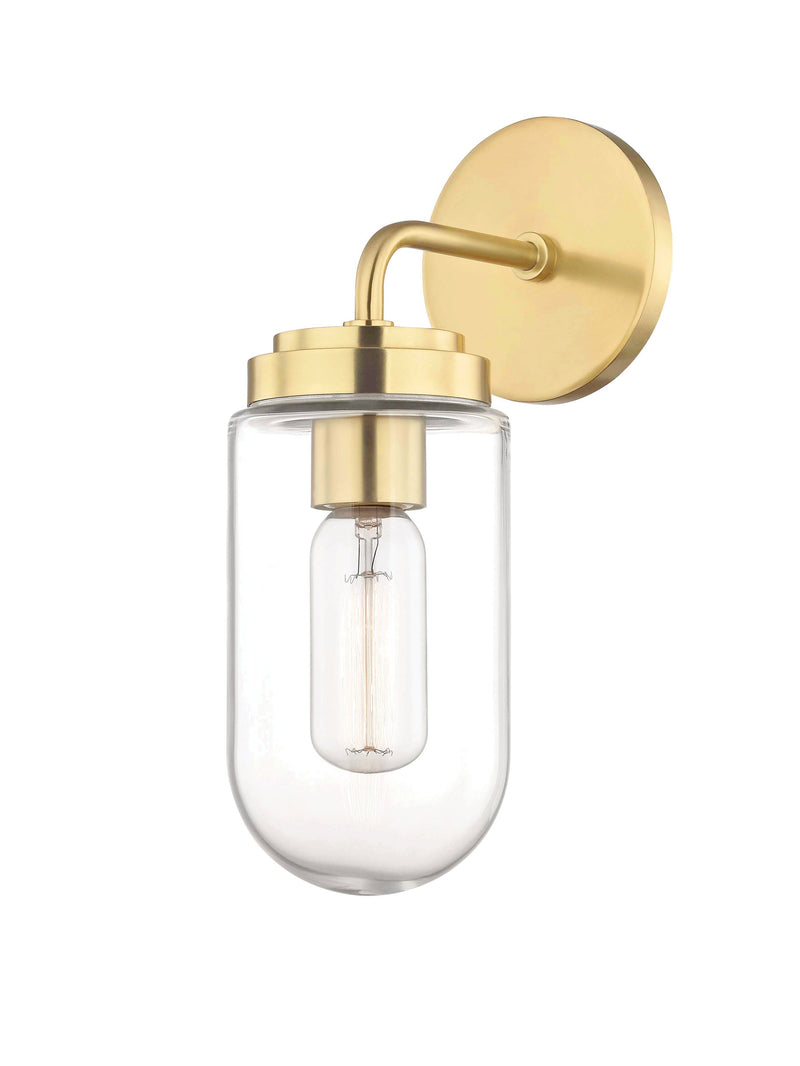 Lighting - Wall Sconce Clara 1 Light Wall Sconce // Aged Brass 