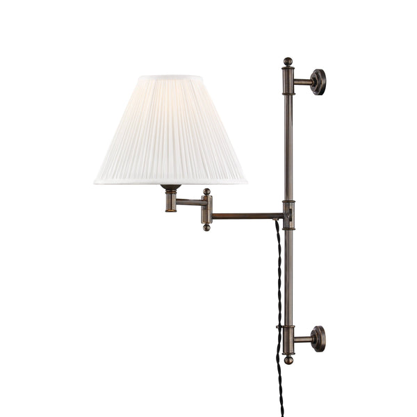 Lighting - Wall Sconce Classic No.1 1 Light Adjustable Wall Sconce // Distressed Bronze 