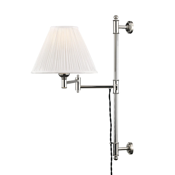 Lighting - Wall Sconce Classic No.1 1 Light Adjustable Wall Sconce // Polished Nickel 