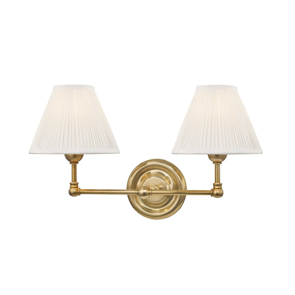 Lighting - Wall Sconce Classic No.1 2 Light Wall Sconce // Aged Brass 