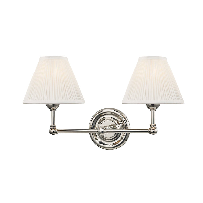 Lighting - Wall Sconce Classic No.1 2 Light Wall Sconce // Polished Nickel 