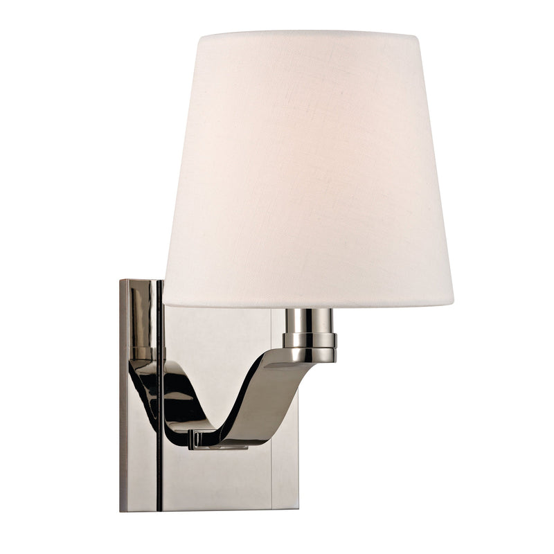 Lighting - Wall Sconce Clayton 1 Light Wall Sconce // Polished Nickel 