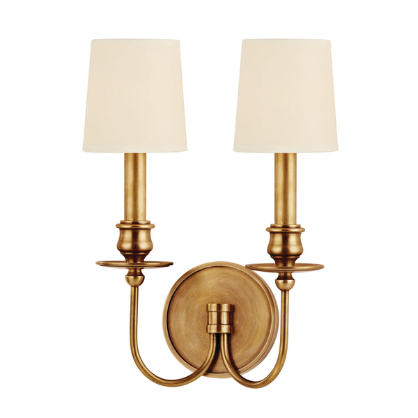 Lighting - Wall Sconce Cohasset 2 Light Wall Sconce // Aged Brass 