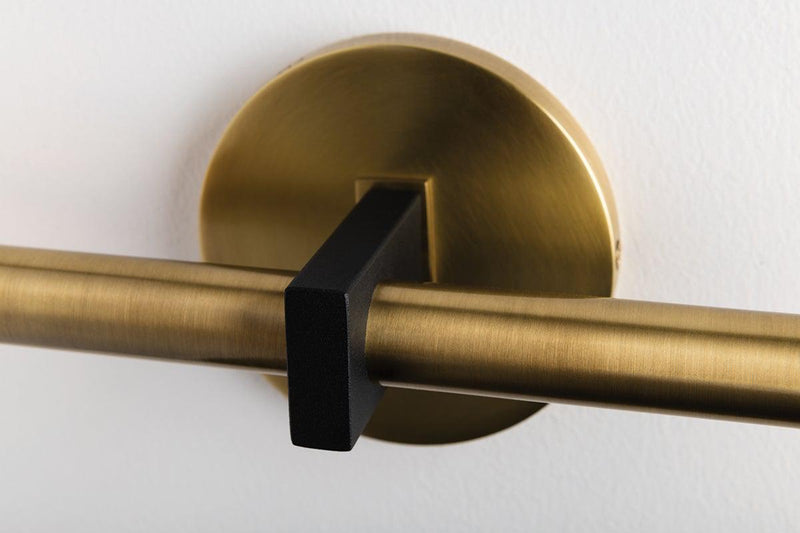 Lighting - Wall Sconce Colette 2 Light Wall Sconce // Aged Brass & Black 