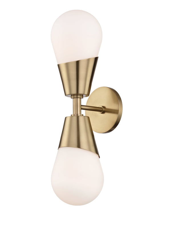 Lighting - Wall Sconce Cora 2 Light Wall Sconce // Aged Brass 