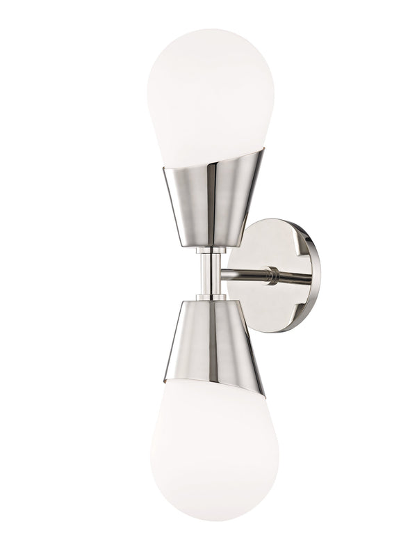 Lighting - Wall Sconce Cora 2 Light Wall Sconce // Polished Nickel 