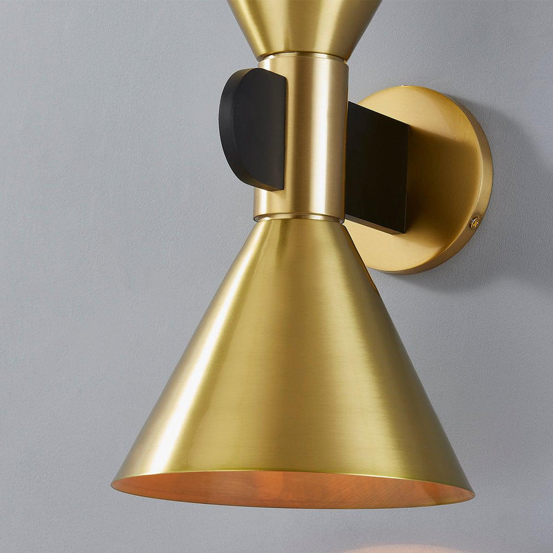 Lighting - Wall Sconce Cranston 2 Light Wall Sconce // Aged Brass 