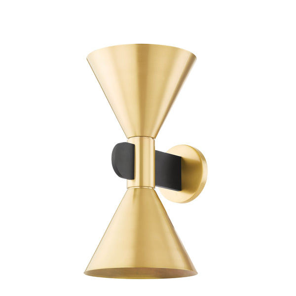 Lighting - Wall Sconce Cranston 2 Light Wall Sconce // Aged Brass 