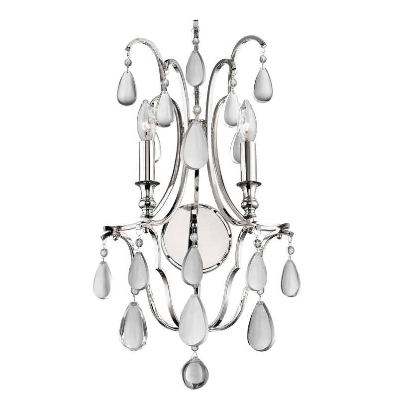 Lighting - Wall Sconce Crawford 2 Light Wall Sconce // Polished Nickel 