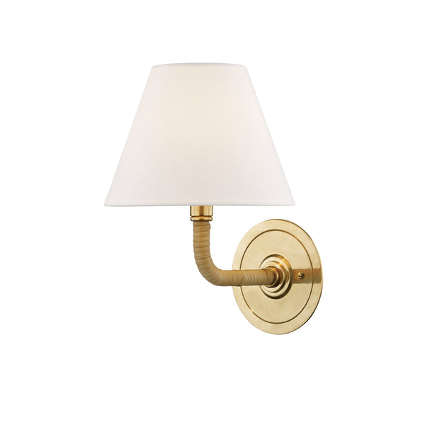 Lighting - Wall Sconce Curves No.1 1 Light Wall Sconce // Aged Brass 