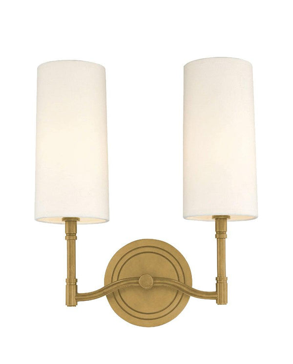 Lighting - Wall Sconce Dillon 2 Light Wall Sconce // Aged Brass 