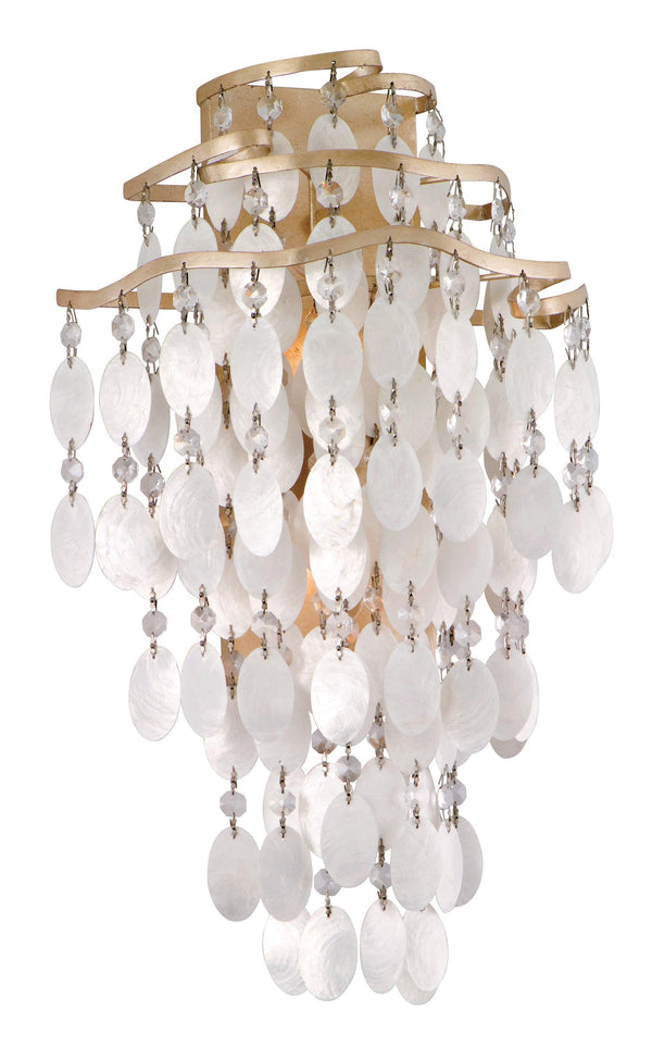 Lighting - Wall Sconce Dolce 2lt Wall Sconce // Champagne Leaf // Large 