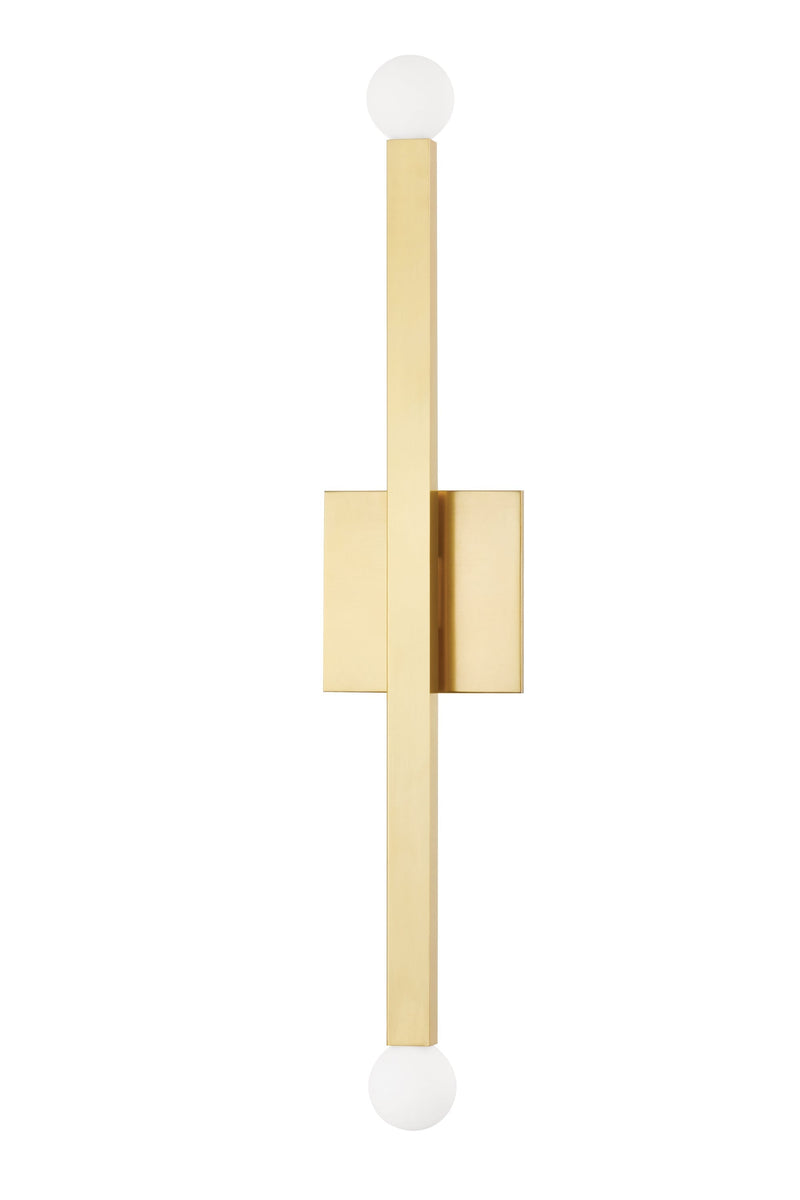 Lighting - Wall Sconce Dona 2 Light Wall Sconce // Aged Brass 