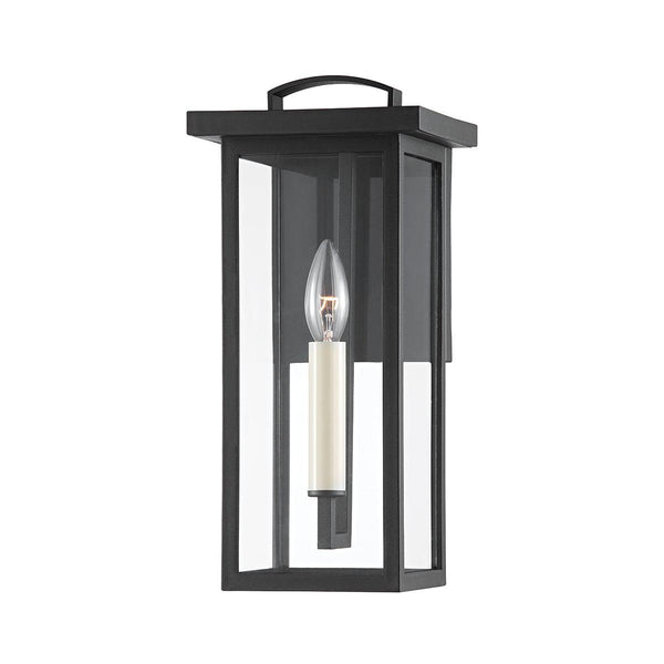 Lighting - Wall Sconce Eden 1 Light Small Exterior Wall Sconce // Textured Black 