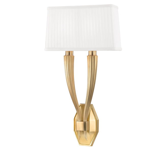 Lighting - Wall Sconce Erie 2 Light Wall Sconce // Aged Brass 