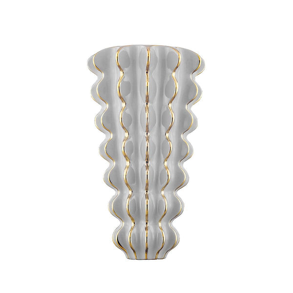 Lighting - Wall Sconce Esperanza 2 Light Wall Sconce // Ceramic Gloss Gray 
