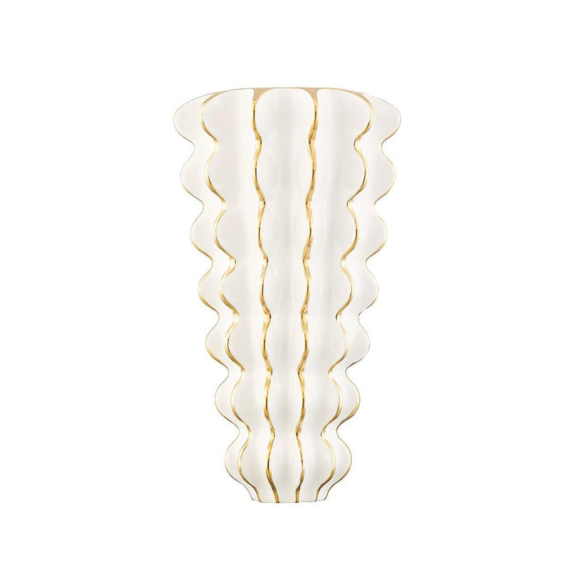Lighting - Wall Sconce Esperanza 2 Light Wall Sconce // Ceramic Gloss White 