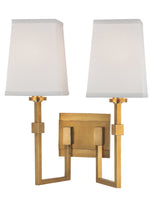 Lighting - Wall Sconce Fletcher 2 Light Wall Sconce // Aged Brass 