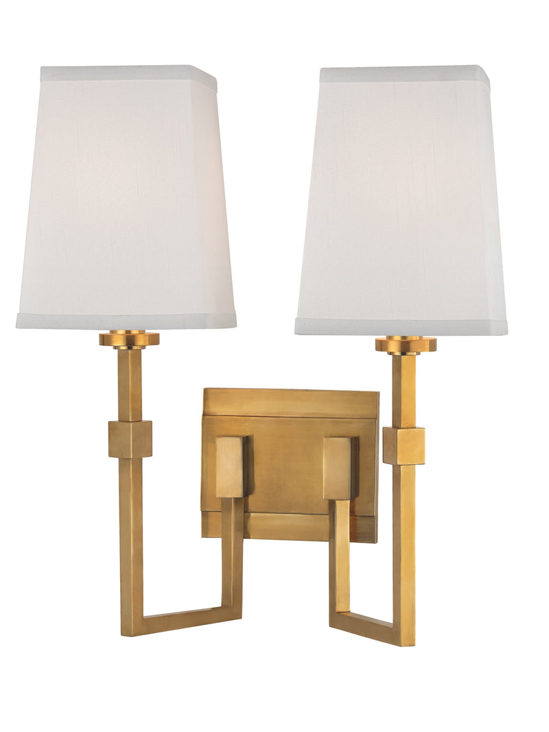 Lighting - Wall Sconce Fletcher 2 Light Wall Sconce // Aged Brass 