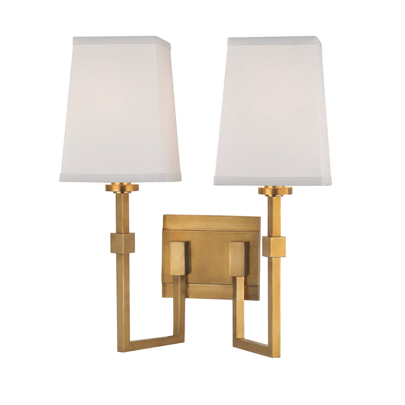 Lighting - Wall Sconce Fletcher 2 Light Wall Sconce // Aged Brass 