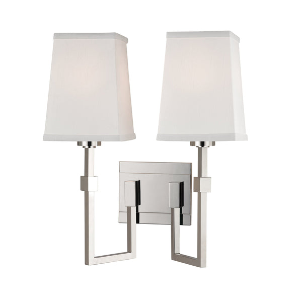 Lighting - Wall Sconce Fletcher 2 Light Wall Sconce // Polished Nickel 