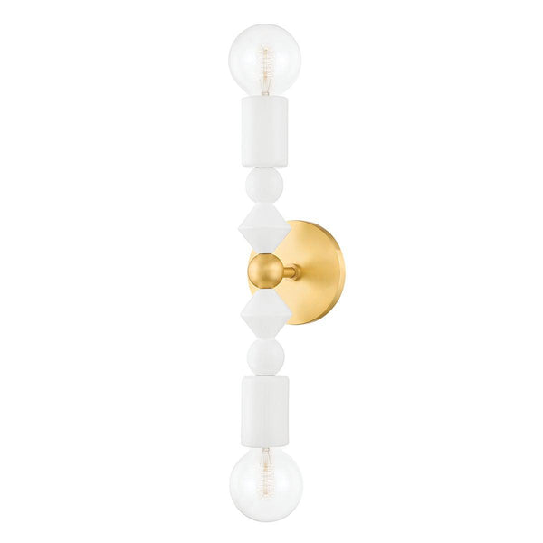 Lighting - Wall Sconce Flora 2 Light Wall Sconce // Aged Brass 