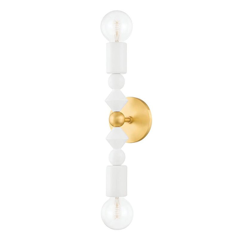 Lighting - Wall Sconce Flora 2 Light Wall Sconce // Aged Brass 