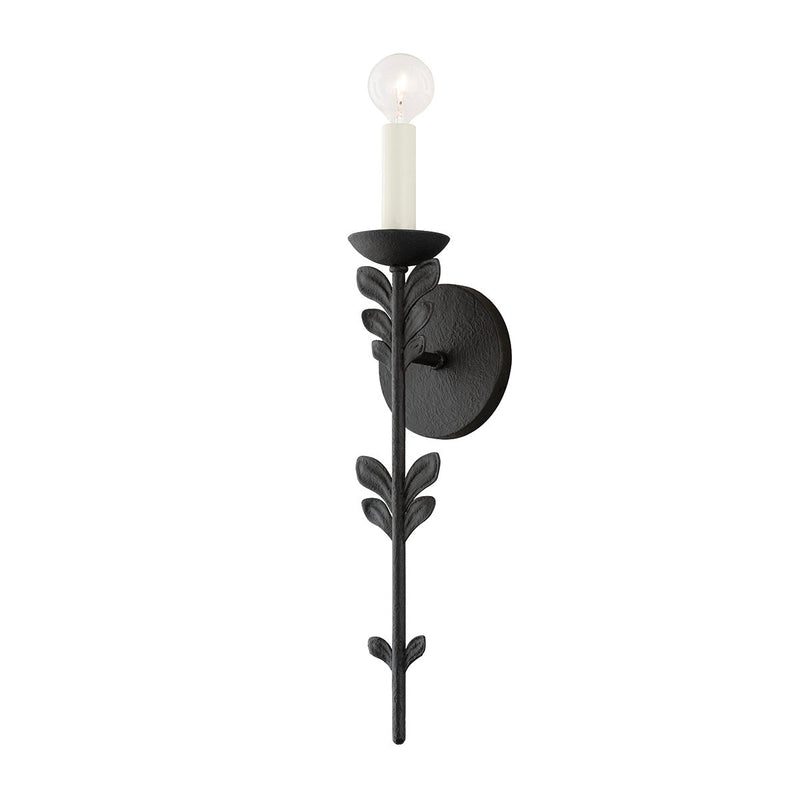 Lighting - Wall Sconce Florian 1 Light Wall Sconce // Black Iron 