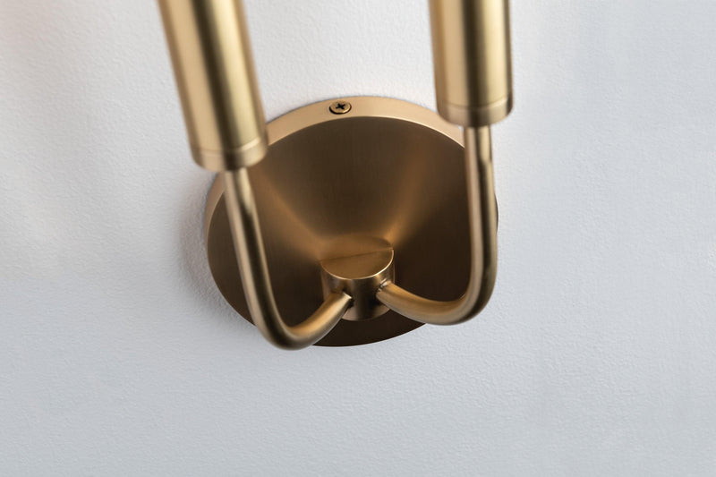 Lighting - Wall Sconce Gideon 2 Light Wall Sconce // Aged Brass 