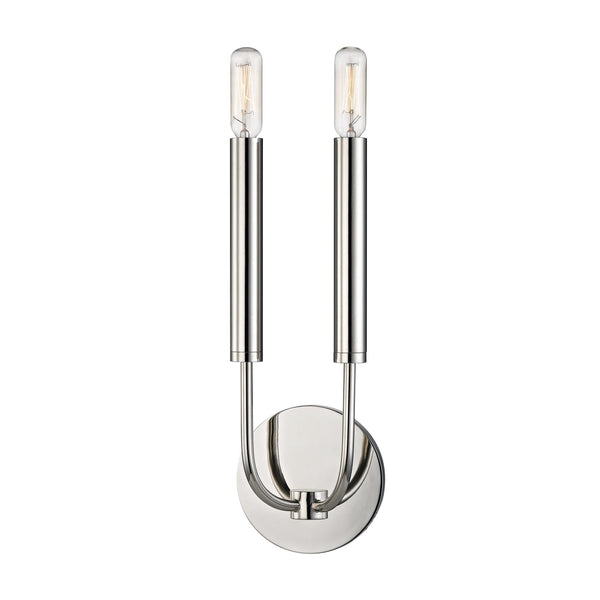 Lighting - Wall Sconce Gideon 2 Light Wall Sconce // Polished Nickel 