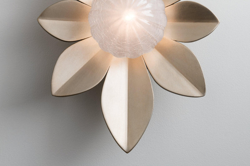 Lighting - Wall Sconce Gigi 1lt Wall Sconce // Silver Leaf // Large 