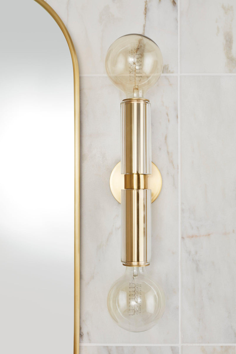 Lighting - Wall Sconce Gilbert 2 Light Wall Sconce // Aged Brass 