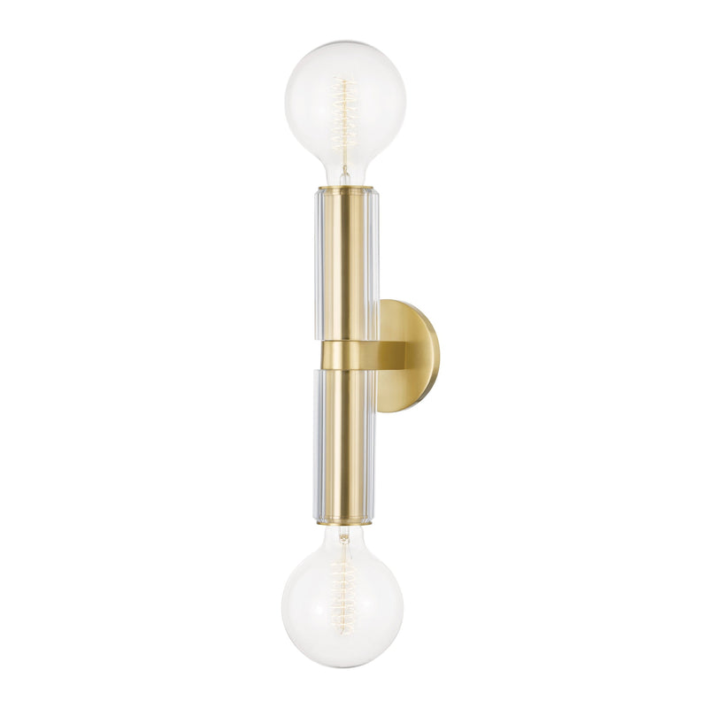 Lighting - Wall Sconce Gilbert 2 Light Wall Sconce // Aged Brass 