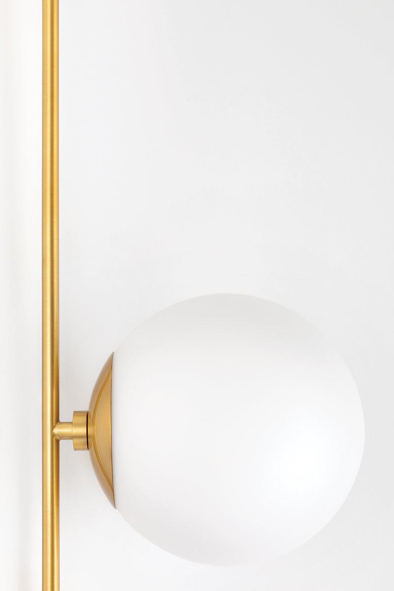 Lighting - Wall Sconce Gina 1 Light Wall Sconce with Plug // Aged Brass 