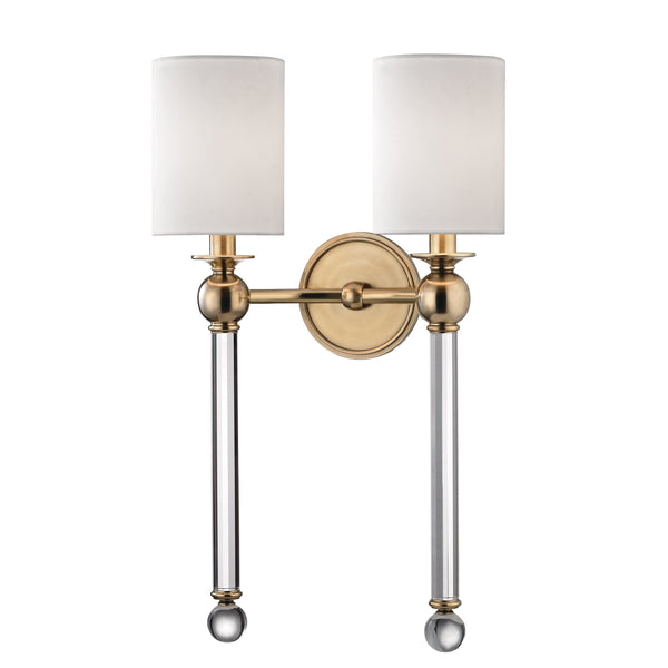 Lighting - Wall Sconce Gordon 2 Light Wall Sconce // Aged Brass 