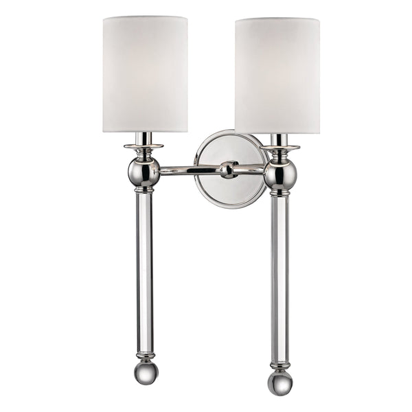 Lighting - Wall Sconce Gordon 2 Light Wall Sconce // Polished Nickel 