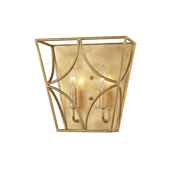 Lighting - Wall Sconce Green Point 2 Light Wall Sconce // Gold Leaf 