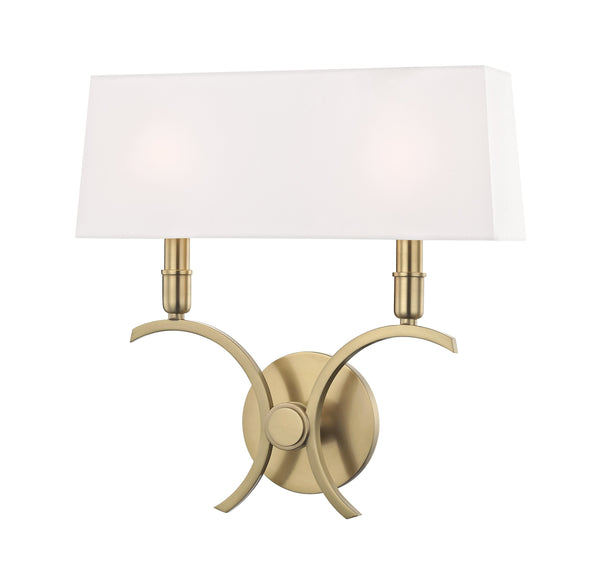 Lighting - Wall Sconce Gwen 2 Light Large Wall Sconce // Aged Brass 