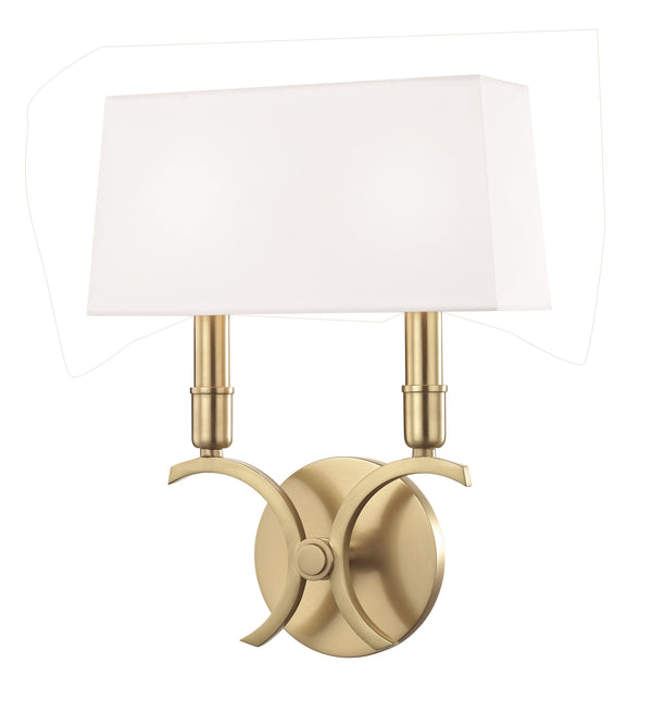 Lighting - Wall Sconce Gwen 2 Light Small Wall Sconce // Aged Brass 
