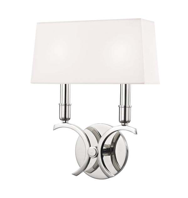 Lighting - Wall Sconce Gwen 2 Light Small Wall Sconce // Polished Nickel 
