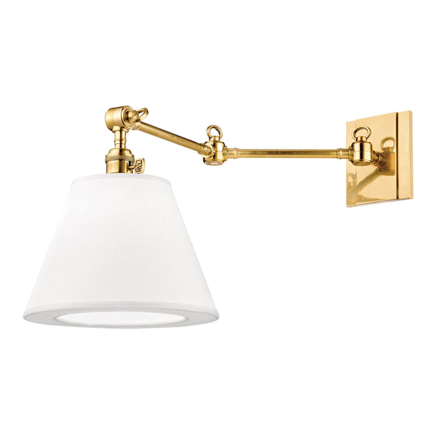 Lighting - Wall Sconce Hillsdale 1 Light Swing Arm Wall Sconce // Aged Brass // Small 