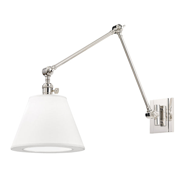 Lighting - Wall Sconce Hillsdale 1 Light Swing Arm Wall Sconce // Polished Nickel // Large 