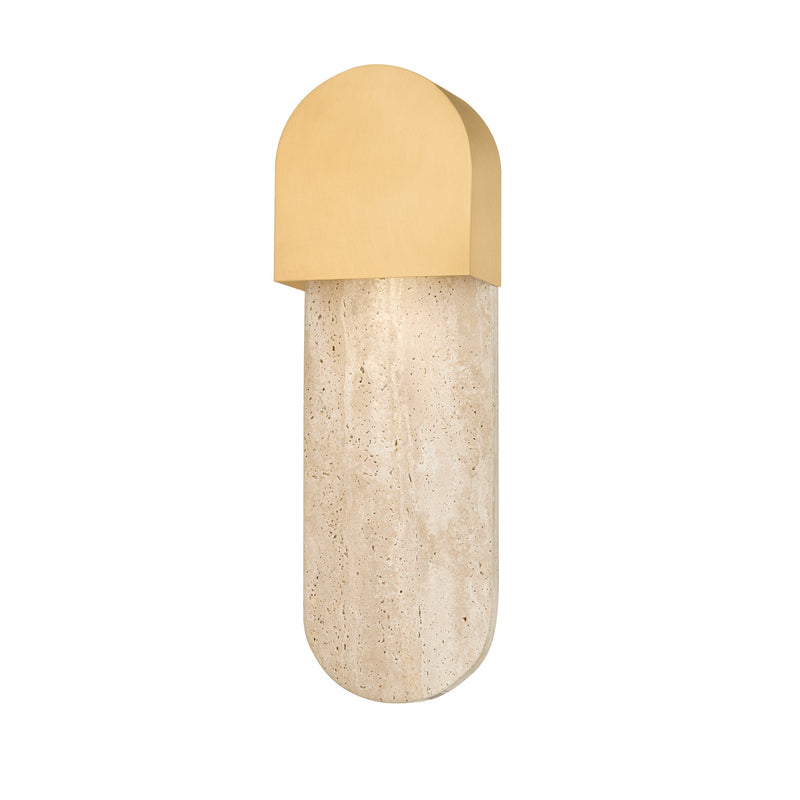 Lighting - Wall Sconce Hobart 1 Light Wall Sconce // Aged Brass 