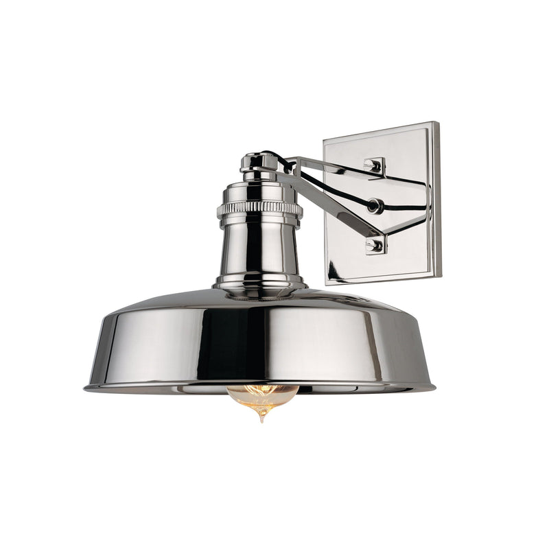 Lighting - Wall Sconce Hudson Falls 1 Light Wall Sconce // Polished Nickel 